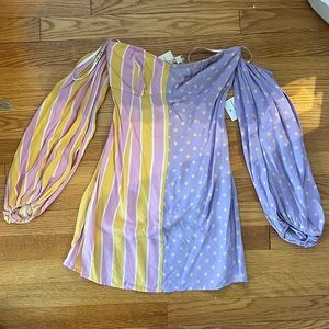 For love and lemons off the shoulder mini dress